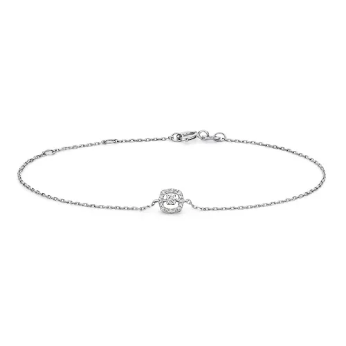 Diamond Bracelet 9ct White Gold 0.07ct